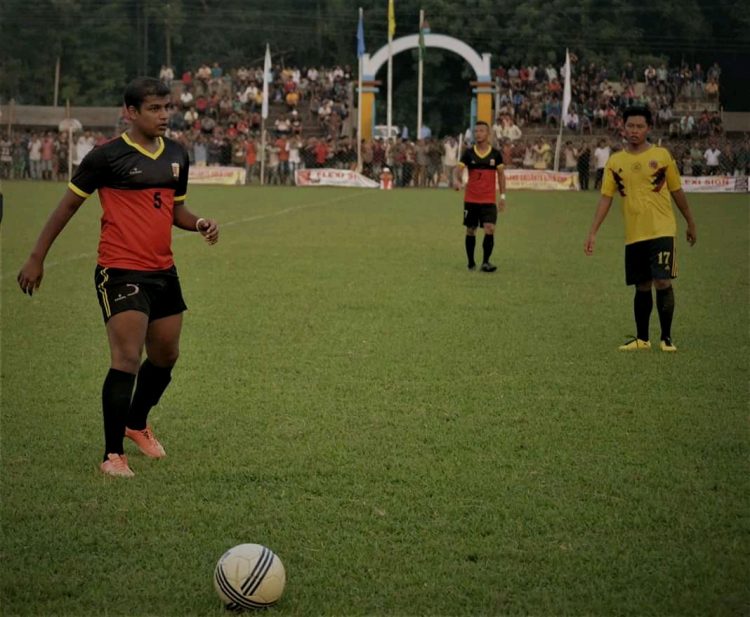 Playing for yarkhok United FC Manipur Indian Club