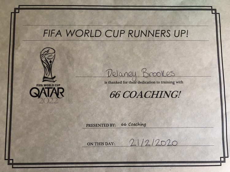 1st football certificate of the year! AE674377-3A80-4B81-B29C-99BA48D2983D