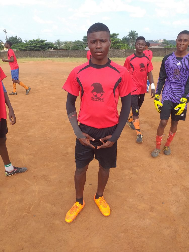 Name: Innocent Oduoffor Izuchukwu; Age: 15 Years, Nationality: Nigerian. Role: DM. Foot: Both Attrib