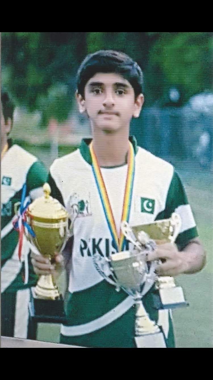 Winner of south asian youth games 2917 Representing pakistan under 19s team at the age of fifteen