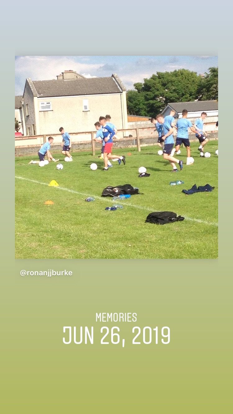 This day last year training with Galway Utd FC in preparation for QPR FC College Academy.