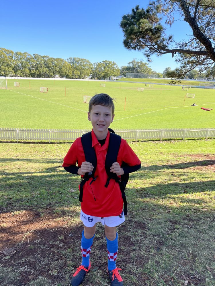 Seb ready for the mini series at the beautiful grounds of Toowoomba Grammar school