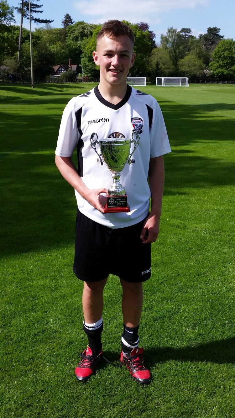 Hereford FC Junior Premier League U15s Cup Winners 2015/16