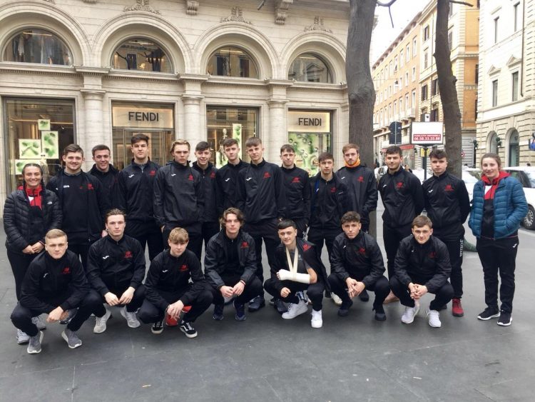 Wales squad in Italy