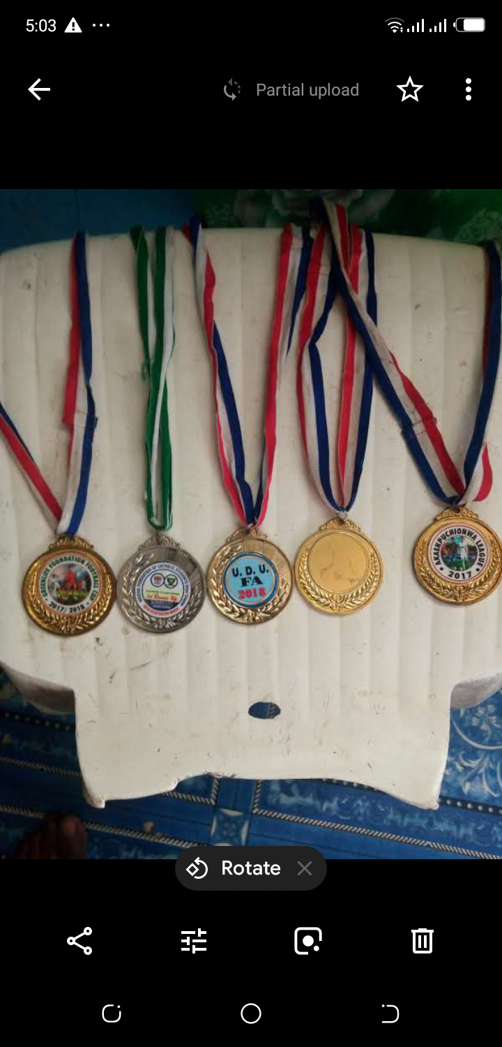 Best striker, I am so I more medals