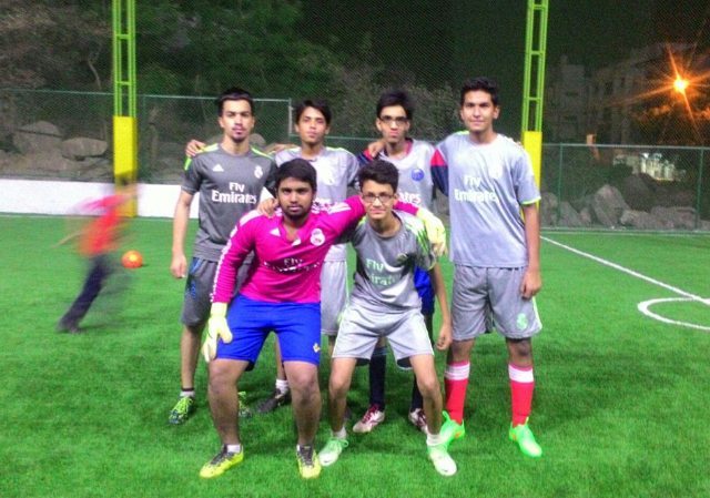 Playing for Stunnerz FC. I’m the one in red socks. March 18, 2016